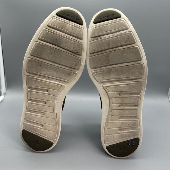 Cole Haan Lunargrand Mens 10 Green Suede Wingtip Oxford Shoes C11512 Sneaker - Picture 7 of 9